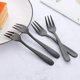 thumbnail image 5 of Tenedor para pastel de acero inoxidable 18/10 PIAO de 3 puntas, tenedor para fruta, juego de 8 tenedores dorados Bisda con acabado espejo, ideal para postres de bodas y fiestas., 5 of 5