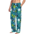 thumbnail image 2 of Xecao Shark And Leaves Men's Straight Lounge Pajama Pants: The Ultimate in Comfortable Sleepwear, 2 of 9