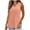 Orange, variant on Women's Pullover Sleeveless Tank Top, Simple Solid Color Round Neck Cami for Easy Wear with Jeans and Skirts