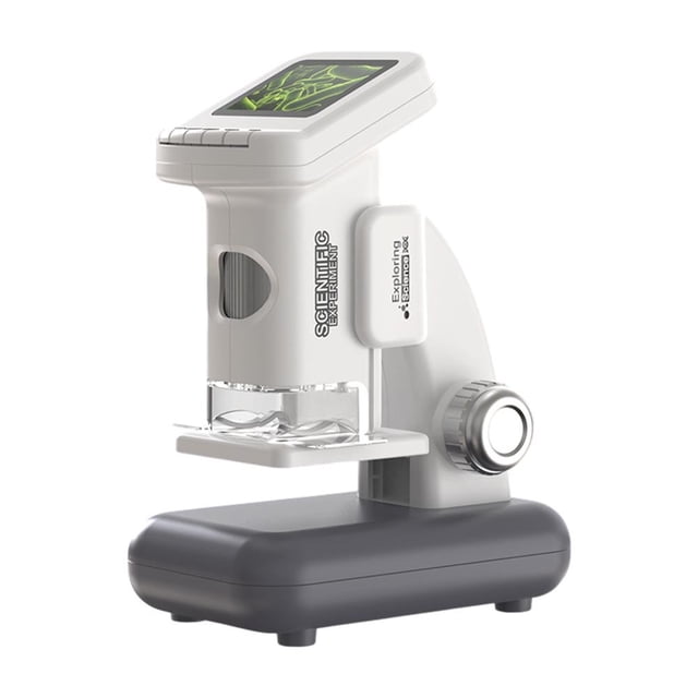 Microscopio Digital para Niños 120-1200X: Kit de Ciencia Portátil LCD 4K con Diapositivas!