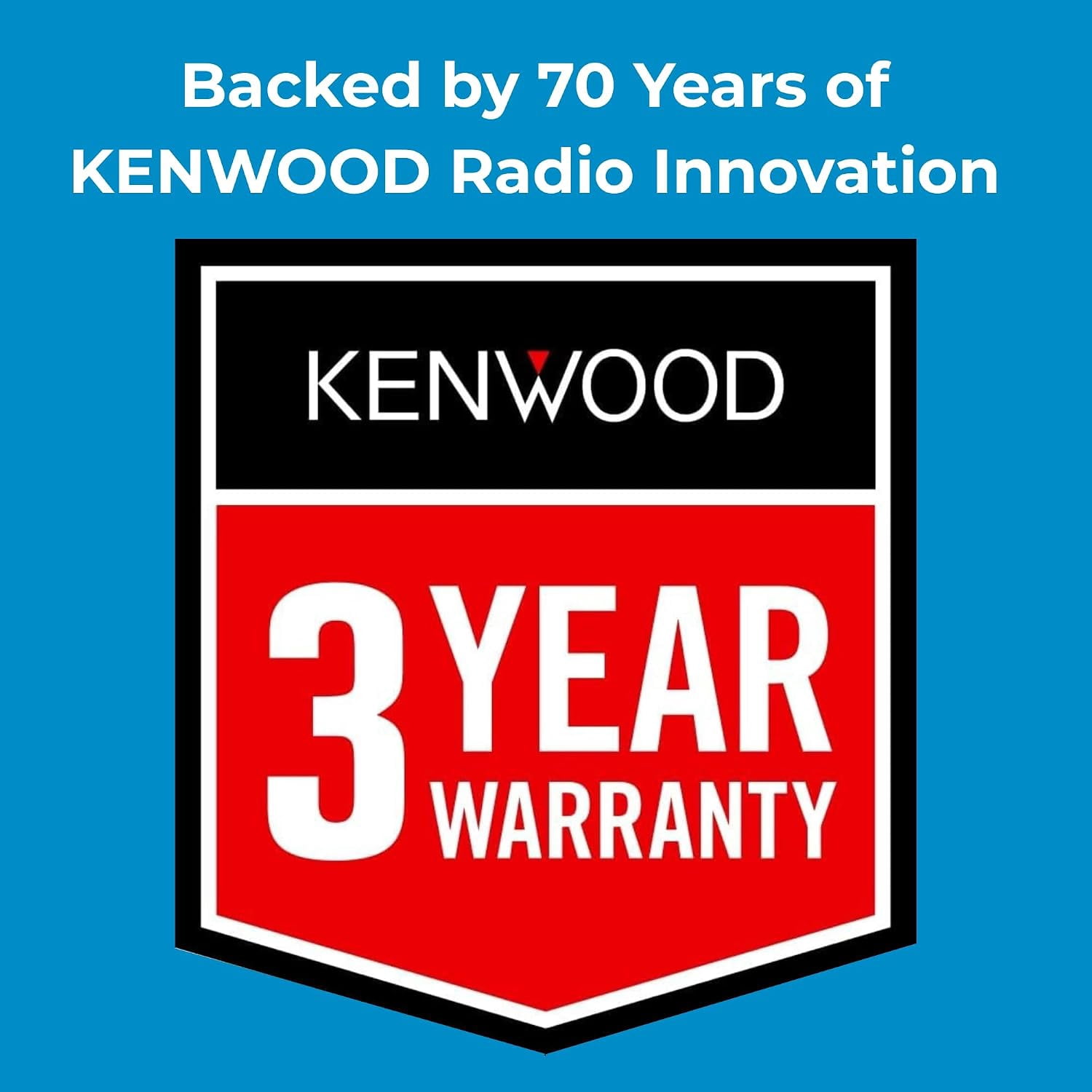 KENWOOD ProTalk NX-P1302AUK UHF Two-Way Business Radio, MIL-STD 810 & IP55, 64 Channels, Up to 250,000 Sq Ft Coverage, 15-Hr Battery, Upgradeable to Digital, for Warehouses & Job Sites