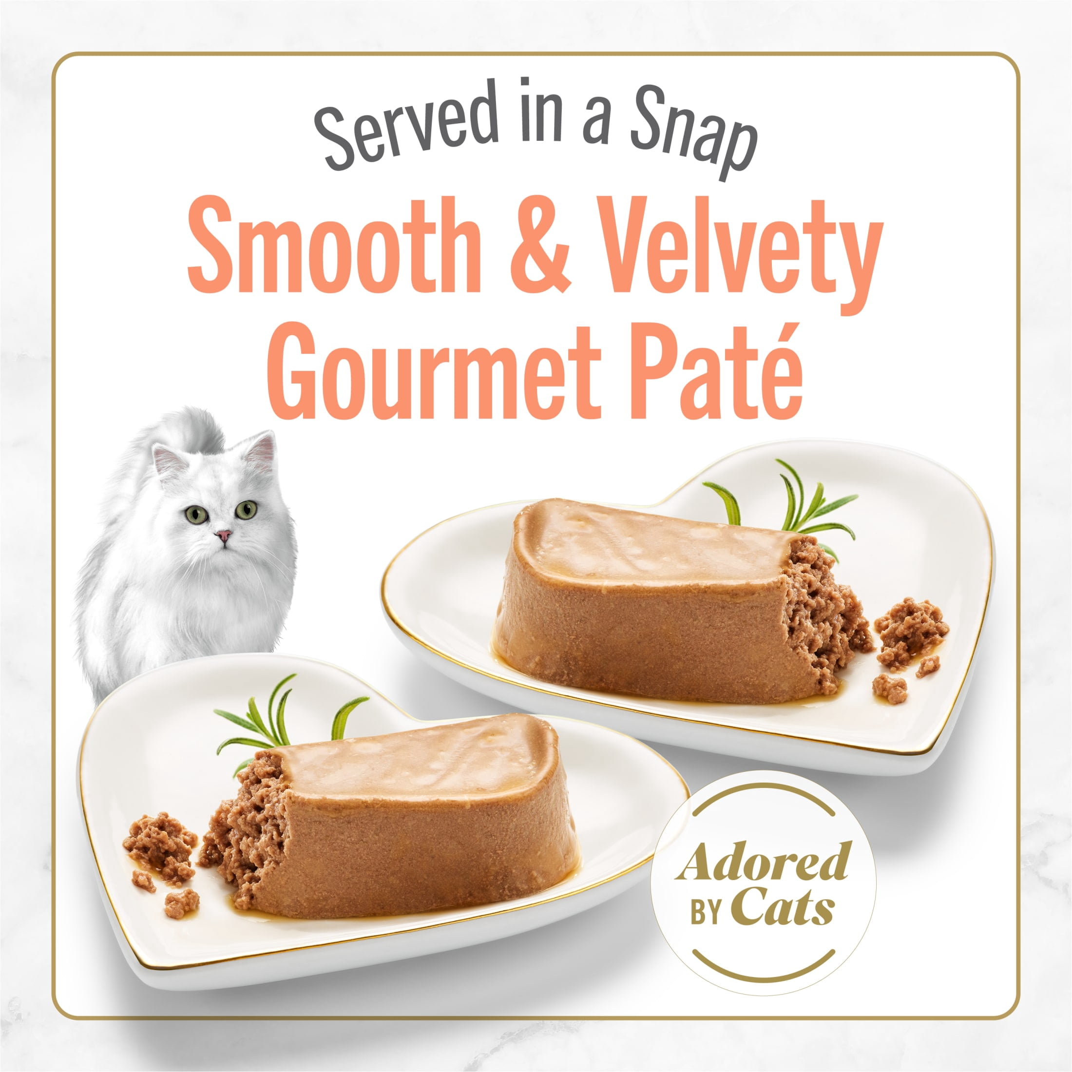 (2 pack) Purina Fancy Feast Petites Wild Alaskan Salmon Entrée Gourmet Wet Cat Food Pate, 1.4 oz Tubs