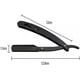 thumbnail image 3 of Porta Navaja Negra Profesional Premium, corte profesional, incluye navajas doble filo de regalo, navaja para afeitar Corte Barbero, 3 of 8