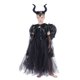 thumbnail image 4 of Disfraz de maléfica para Halloween para niñas, vestido de tutú negro de bautizo, Cosplay de demonio, Reina, bruja, ropa de fiesta de Carnaval, 4 of 5
