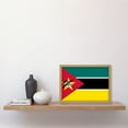 thumbnail image 2 of Mozambique National Flag Patriotic Vexillology World Flags Country Region Poster Artwork Framed Wall Art Print A4, 2 of 4