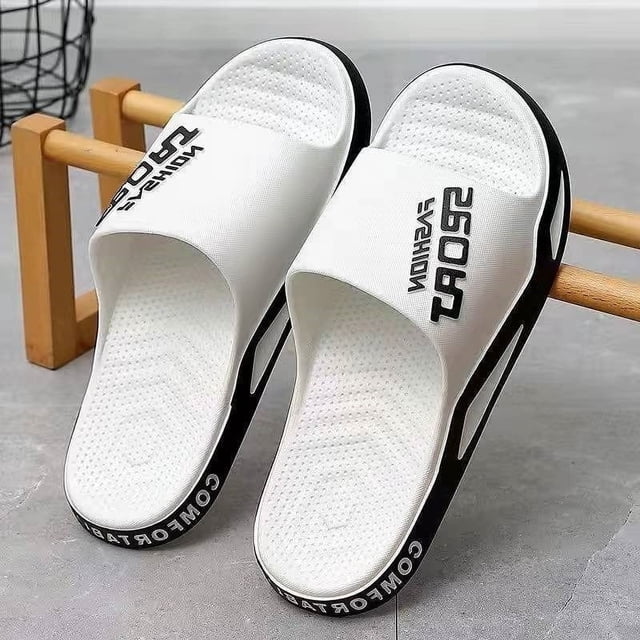Las zapatillas para hombre se pueden usar en exteriores en verano. Sandalias antideslizantes para hombre, chanclas de moda para baño y hogar