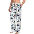 thumbnail image 6 of Sigee Cartoon Helicopters print Men's Pajama Pants Lounge Sleep Bottoms with Elastic Waistband and Pockets-Large, 6 of 6