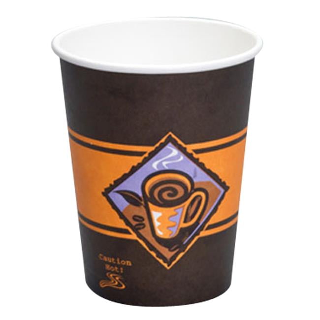 Genpak-Dover HD330 PE 12 oz White Paper Hot Cup - Pack of 1000 ...