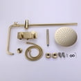 thumbnail image 4 of Exposed Rainfall Shower Head with Hand Shower Head and Tub Filler with Rough-in Valve, 4 of 5