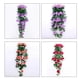 thumbnail image 4 of Flor artificial colgante, rosa para decoración del hogar y exteriores (roja), 4 of 7