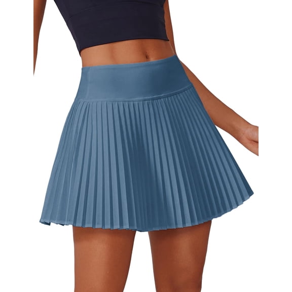 Pinspark Womens Tennis Skirt Lightweight Pleated Golf Skirts Quick Dry Skort Skirts with Pockets Cute Athletic Skirt Preppy Skorts