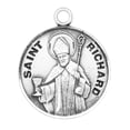 thumbnail image 3 of St. Richard Sterling Silver Medal Necklace, 3 of 10