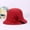 Red, variant on CYSFASHION Bucket Hats for Woman Trendy Queen Sunhat Women Cute Quick Dry Beach Hat Fall Fashion Foldable Fishing Cap Black