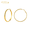 Gold, variant on AQYYI 14K Gold Plated Hammered Texture Large Hoop Earrings 50mm Hypoallergenic Click Post Jewelry Gift for Women Mom Girlfriend Wife
