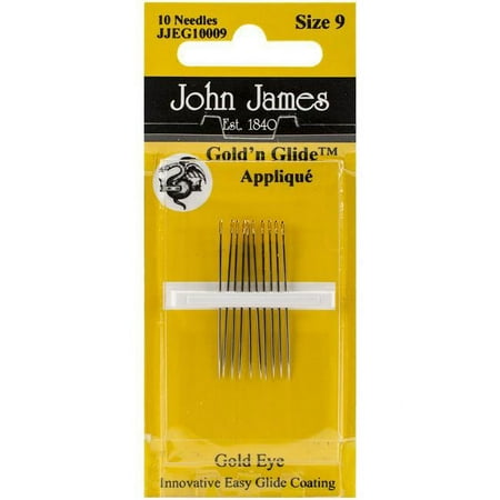 UPC: 0783932202680 | John James Gold n Glide Applique Hand Needles-Size 9 10/Pkg