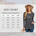 thumbnail image 2 of TEMOFON Womens Tops Long Sleeve Waffle Knit Side Slit Shirts for Women Crew Neck Casual Loose Fit Pullover Tunic Tops L, 2 of 8