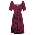 thumbnail image 4 of Butterfly pattern Short-Sleeved Dress dresses for womens02 festival outfit women, 4 of 6
