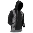 thumbnail image 2 of Ma Croix Mens Slim Fit Jacket Pullover Multi Design Sweater Sweatshirt Hoodies, 2 of 4