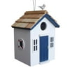 Beach Hut Birdhouse in White