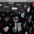 thumbnail image 4 of Love Dog Crate Cover, Valentine's Day Themeds Love Hand Drawn Heart Pattern Wedding Inspired, Easy to Use Pet Kennel Cover for Medium Large Dogs, 35" x 23" x 27", Multicolor, by Ambesonne, 4 of 6