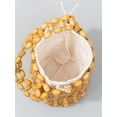 thumbnail image 3 of Xiao Hua Bolso de hombro tejido para mujer, bolso de mano y neceser, elegante bolso de playa de verano, 12 x 12 x 17 cm (blanco), 3 of 4
