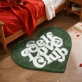 thumbnail image 3 of Cute Hot Small Area Rugs for Bedroom Bathroom Living Room College Dorm Heart Shaped Modern Preppy Rug Funky Bath Mat Soft Shaggy Bathroom Rugs Non Washable, 3 of 4