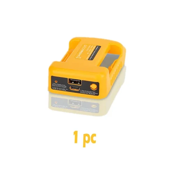 1/2pcs USB Charger Adapter for Dewalt 18V 20V Li-ion Battery Portable Type-C Port Fast Charging Battery Storage Rack Holder Case