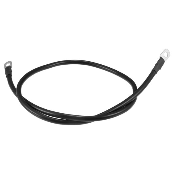 Unique Bargains 6 AWG Gauge Battery Cable 91cm 3FT Car Battery Inverter Cable with 5/16 Inch Lugs Pure Copper Black