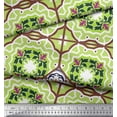 thumbnail image 1 of Soimoi Poly Georgette Fabric Tiles Moroccan Print Sewing Fabric Yard 52 Inch Wide, 1 of 2