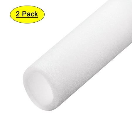 Uxcell Polystyrene Foam Tube Insulation Cable Protectors 2pcs 1.57 x 2.36inch