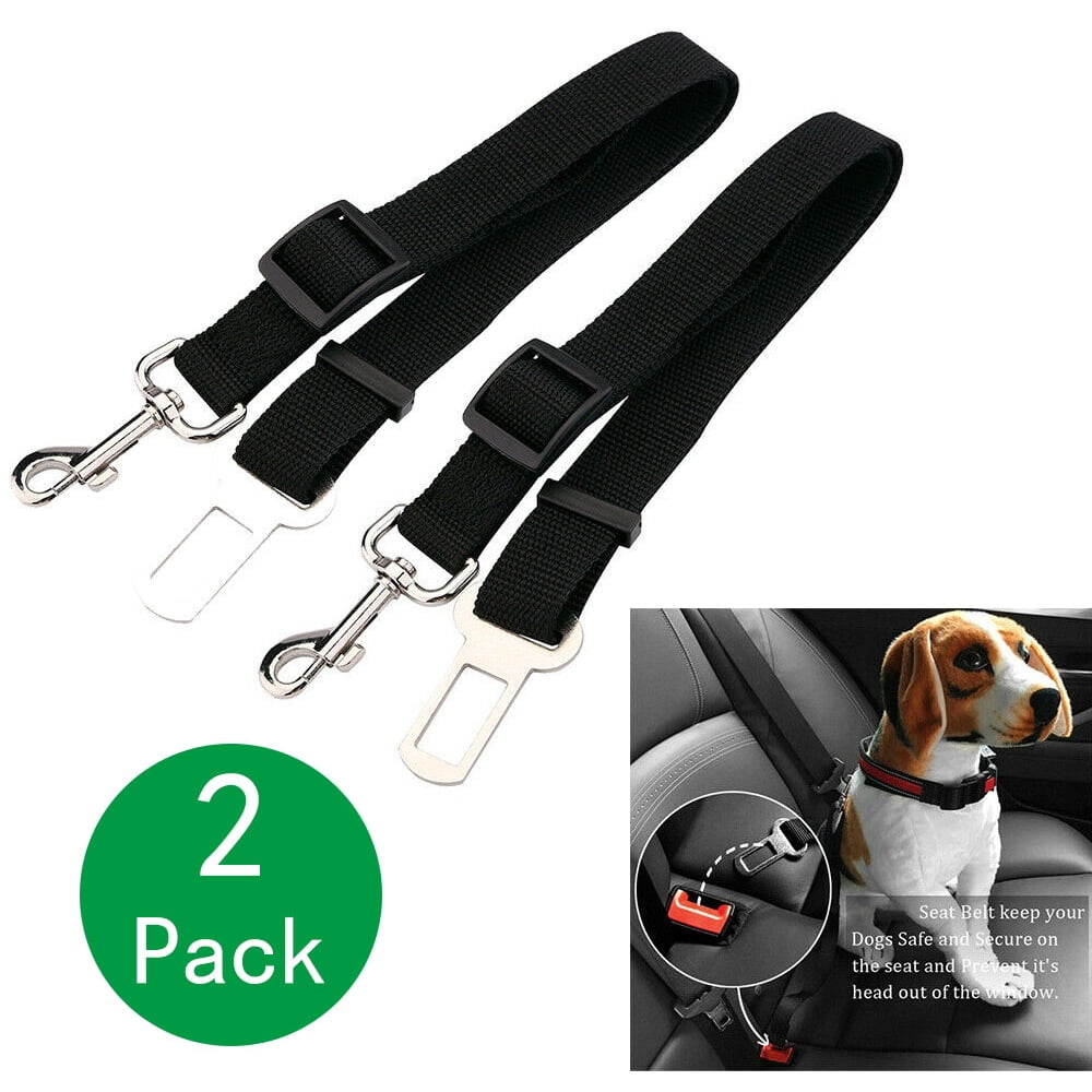 2 Pack Dog Car Seat Belt, Pet Seatbelt Clip Tether Puppy Safety Harness