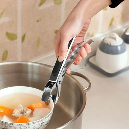 

Stainless Steel Anti-Scalding Hot Bowl Dish Plate Gripper Clips Tongs Clamp Holder for Moving Hot Plate or Bowls with Food Out from Instant Pot Microwave Oven Bowl Holders For Hot Food