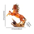 thumbnail image 4 of Estuche organizador de joyas,Organizador de joyas de madera para mujeres,hombres y niñas,Estatua de caballo,Estatua de caballo de pie,hecha a mano en resina para cafetería,Escultura de, 4 of 8