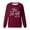 Wine, variant on IWRICH Women's I'm Yes Cold Me 24:7 Printed Funny Sweatshirt Long Sleeve Crewneck Letters Casual Loose Pullover Tops XL