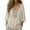48# Beige, variant on Embroidered Tops for Women 3/4 Sleeve Boho Cotton Linen Shirts Plus Size Peasant Gauze Blouses Casual Bohemian Shirts (L,Light Blue)