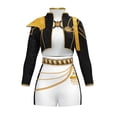 thumbnail image 2 of Girls pop Outfit Sets,Rumi Witch Girl Group - Pop Demon Singer Halloween Costume Stage Set Outfit 2XL, 2 of 5