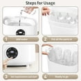 thumbnail image 2 of Baby Bottle Sterilizer, HDJ 4-in-1 Electric Steam Bottle Sterilizer and Dryer for Baby Stuffs, Warmer Milk, Heating Food, White, 2 of 10