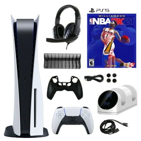 Sony PlayStation 5 Console with Nba2K21 with Accessories Kit ( PS5 Disc Version)