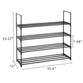 thumbnail image 5 of Zimtown 20 Pairs Metal Shoe Shelf Rack Shoe Tower Stand Shoe Cabinet Storage Organizer, Black Finish, 5 of 8