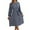Dark Blue, variant on abtuhar Womens Summer Dresses,Women's Fall New Casual Long Sleeve Floral Hem Pleated Skirt Plus Size Dresses,Dark Blue