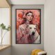 thumbnail image 4 of Bordado completo de algodón ecológico Wdftyju estampado horquilla perro de belleza 40x60cm, 4 of 9