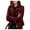 red, variant on Women's Slim Fit Short PU Biker Jacket - European Motorcycle Style Faux Leather Coat for Spring Fall Winter ‌