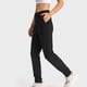 thumbnail image 3 of Pantalones de salón deportivos con cintura elástica, pantalones de correr para mujer, pantalones de entrenamiento para yoga, pantalones deportivos con bolsillos, negro S, 3 of 6