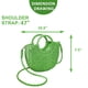 thumbnail image 2 of Bolsa QTKJ Mini de Media Luna de Ratán para Mujer Verde Oscuro, 2 of 7
