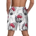 thumbnail image 4 of Uemuo Cute Poodle Dog Pattern Mens Swim Trunks Quick Dry Board Shorts with Mesh Lining, Stretch Beach Shorts Quick Dry No-Chafing Board Shorts-XX-Large, 4 of 9