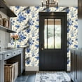 thumbnail image 6 of Peel and Stick Wallpaper Contact Paper Toile De Jouy Vintage Floral Elegant Graphics Self Adhesive and Removable 17.7in x 118in, 6 of 8
