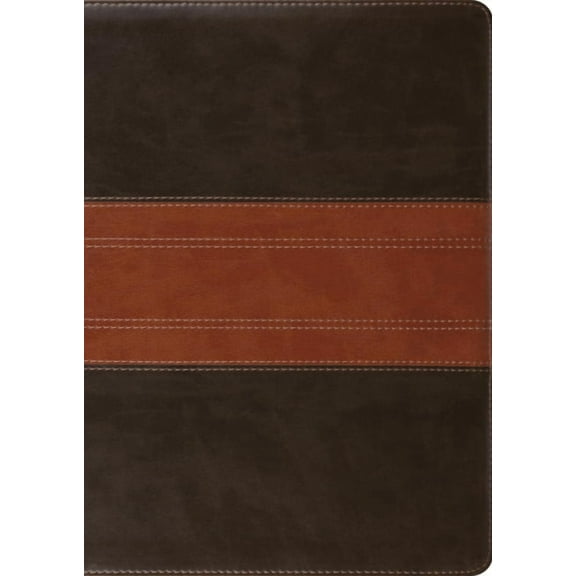 ESV Study Bible, Large Print (Trutone, Forest/Tan, Trail Design), (Hardcover)