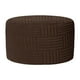 thumbnail image 1 of Funda redonda para otomana, funda protectora gruesa para muebles, ideal para guardar muebles. Marrón, 1 of 9
