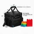 thumbnail image 2 of Large Insulated Soft Cooler Bag 19L with 5 Reusable Ice Packs, Leakproof Lunch Box for Work & Outdoor, 2 of 8