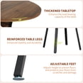 thumbnail image 4 of Table à Manger Ronde pour 4-6, Table de Salle à Manger en Bois de 47 Pouces avec Tablette de Rangement, Table de Cuisine Style Ferme avec Base en Métal, Tables de Cuisine et de Salle à Manger, Sans Chaises, 4 of 9